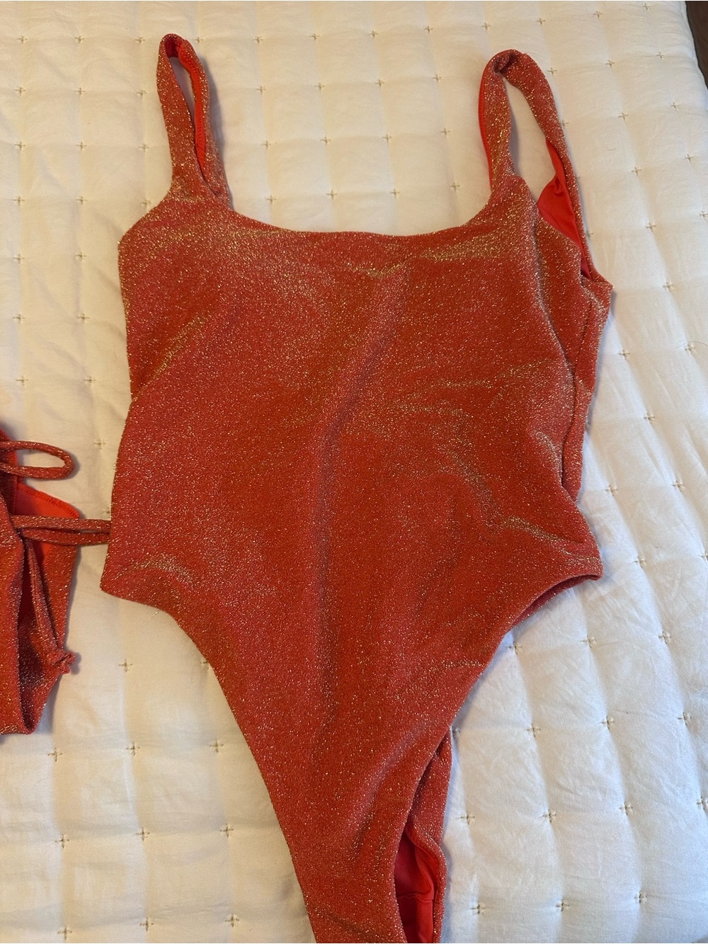 Aerie Sparkle Babewatch One Piece Swimsuit with Coverup - Picture 4 of 7